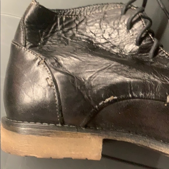 NEW Dreck Black Rustic BedStu Lace Up Boots shoes - Picture 6 of 8